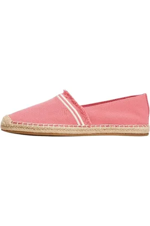 Tommy Hilfiger Femme Fringe Canvas Closed Espadrille Fw0fw08881, Pink (Washed Cherry), 37 EU