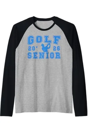 Class of 2026 Graduation Shirts Golf Senior Golf de nuit Senior 2026 Graduation 71 Manche Raglan