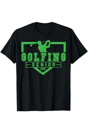 Class of 2026 Graduation Shirts Golf Senior Golf de nuit Senior 2026 Graduation 58 T-Shirt
