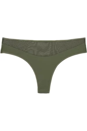 ATHENA String Femme Graphic Tulle-Microfibre Ultra Douce, Respirante, Légère et Extensible-Style Graphique et Transparence