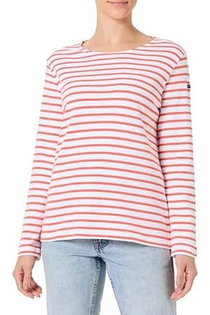 Armor.lux Marinière Lesconil col Bateau en Coton épais Femme Sweater