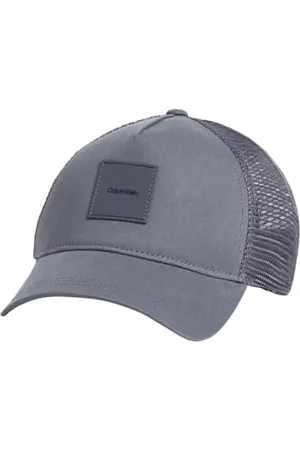 Calvin Klein Casquette Homme Tonal Patch Trucker en Coton, Gris (Iron Gate), Taille Unique