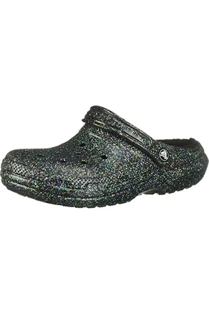Crocs Mixte Classic Lined Glitter Clog Sabot, Paillettes Ciel étoilé, 43 EU
