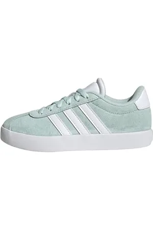 adidas VL Court 3.0 Shoes Kids Chaussures, Halo Mint/FTWR White/Core Black, 32 EU
