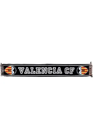 Valencia CF | Écharpe noire avec lettres blanches