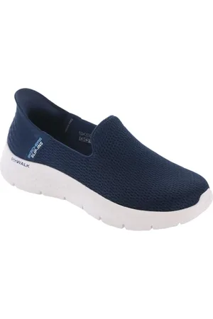 Skechers Femme GO Walk Flex Relish Baskets, Navy Textile/Trim, 43 EU