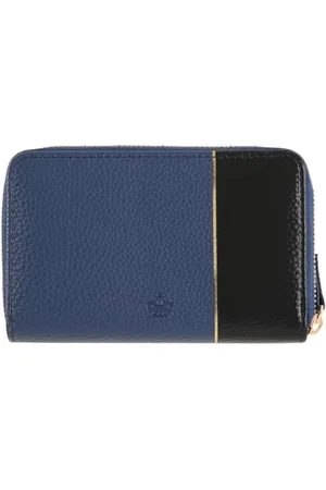 DRAEGER PARIS 1886 DRAEGER PARIS - Portefeuille - 15 x 2,5 x 9,5 cm - Bleu/Noir - Zippé - Accessoire, Mode, Fashion, Tendance - Idée Cadeau Amis, Famille, Fête Des Mères, Copine