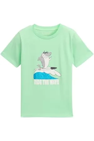 TOM TAILOR 1046561 T-Shirt, 21562-Soft Neo Green, 92-98 Garçon