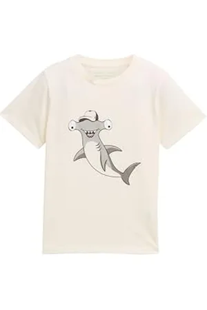 TOM TAILOR 1046561 T-Shirt, 12906 – Wool White, 128-134 Garçon