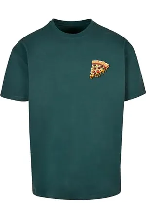 Merchcode Mp0007862-pizza Comic Heavy Oversized Tee T-Shirt, , XL Hommes