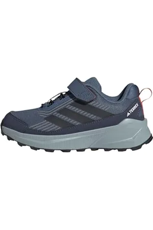 adidas Mixte Enfant Terrex Trailmaker 2 Hiking Shoes Kids Chaussures de randonnée, Wonder Steel/Core Black/Semi Impact Orange, 35 EU