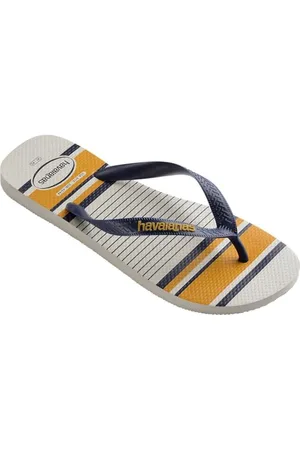 Havaianas Top Nautical, Tongues Homme - Blanc Bleu Marine Moutarde - 35/36