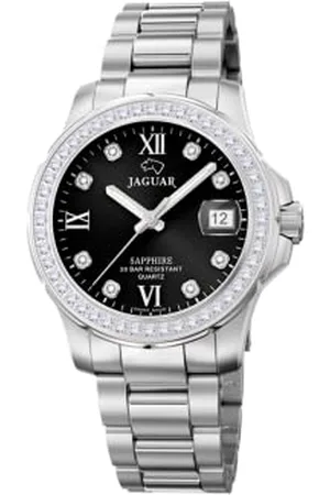 Jaguar J892/4 Montre de la Collection Woman, boîtier de 34,5 mm avec Bracelet en Acier pour Femme