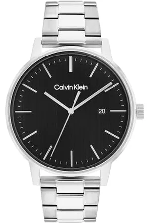 Calvin Klein Montre Analogique à Quartz pour Homme Collection Linked Bracelet for Him avec Bracelet en Acier Inoxydable Argenté - 25200053