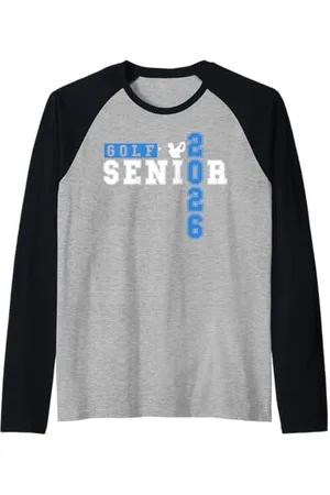 Class of 2026 Graduation Shirts Golf Senior Golf de nuit Senior 2026 Graduation 73 Manche Raglan