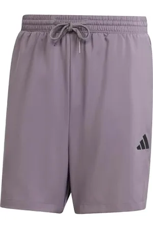adidas Homme Essential Three Stripes Chelsea Base Short, Grey Strata/Black, XL