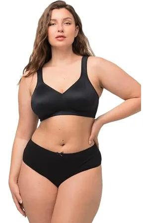 Ulla Popken BH Soutien-Gorge à Armature, Noir (10), 100D (Taille Fabricant: 85D) Femme
