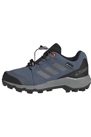 adidas Terrex Gore-TEX Hiking Shoes Basket, Wonder Steel/Grey Three/Semi Impact Orange, 23 EU