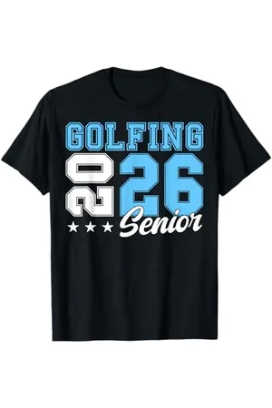 Class of 2026 Graduation Shirts Golf Senior Golf de nuit Senior 2026 Graduation 65 T-Shirt