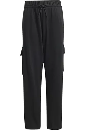 adidas Fille Essentials Cargo Pants, Black/White, 9-10 Years