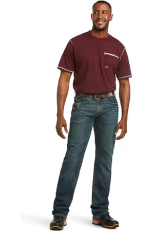 Ariat Rebar M5 Slim DuraStretch Edge Stackable Straight Leg Jean