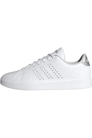 adidas Femme Advantage 2.0 Shoes Chaussures, Cloud White/Grey Two/Silver Metallic, 42 2/3 EU
