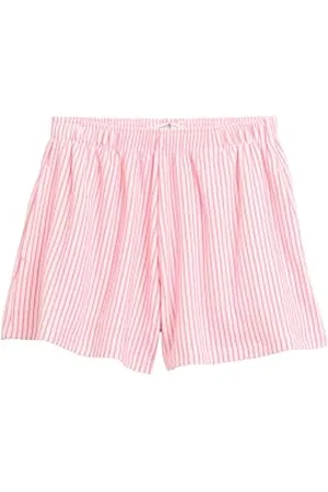 TOM TAILOR 1046834 Bermuda, 37775 – Blanc cassé à Rayures Rose Fluo, 104-110 Fille