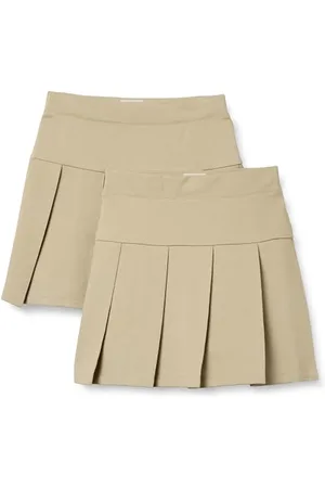 Amazon Jupe-Short Plissée pour Uniforme Fille, Lot de 2, , 10 Ans