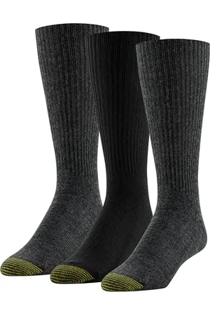 Gold Toe Lot de 3 paires de chaussettes Fluffies Crew pour homme, , taille unique