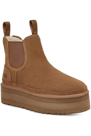 UGG Femme Neumel Platform Chelsea Bottes Classiques, Chestnut, 43 EU