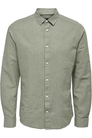 Only & Sons Onscaiden Ls Solid Linen Shirt Noos Chemise en Lin, , L Homme