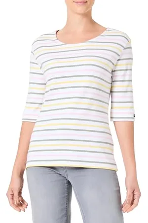 Armor.lux Marinière Tricolore col Bateau en Coton épais Femme Sweater