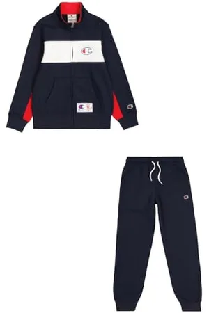 Champion Legacy Retro Sport B (306861) -Ultralight Soft Compact Powerblend Fleece High-Neck Survêtement, , 13-14 Years Garçon