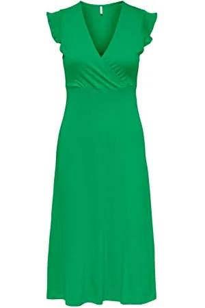 ONLY ONLMAY S/L Wrap MIDI Dress Box JRS Robe, , S Femme