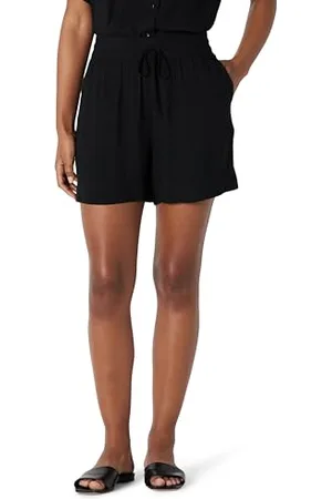 Amazon Short à Enfiler Taille Haute en Sergé Fluide, Coupe Décontractée (Chemise Vendue Séparément) Femme, , L