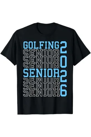 Class of 2026 Graduation Shirts Golf Senior Golf de nuit Senior 2026 Graduation 66 T-Shirt