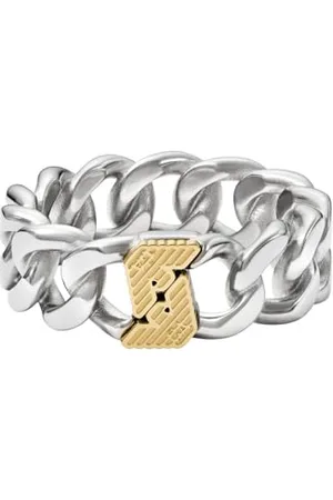 Emporio Armani Bague en acier inoxydable pour homme EGS318504010, Acier inoxydable, Aucune pierre précieuse