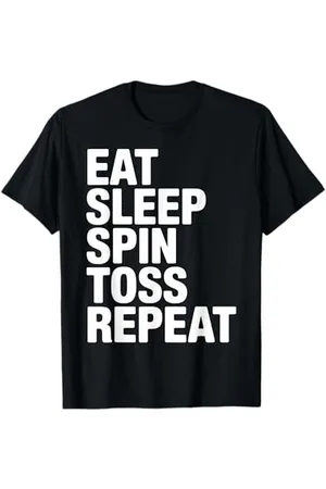 Graphic 365 Spin Eat Sleep Toss Repeat Cadeau de jonglage amusant T-Shirt