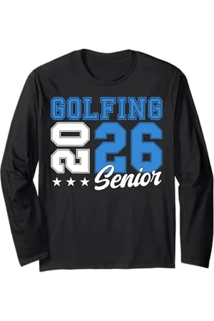 Class of 2026 Graduation Shirts Golf Senior Golf de nuit Senior 2026 Graduation 75 Manche Longue
