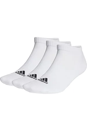 adidas Cushioned Sportswear 3 Pairs Chausettes invisibles, White/Black, S