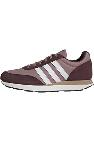 adidas Homme Run 60s 3.0 Leather Shoes Chaussures, Warm Clay/Cloud White/Aurora Ruby, 43 1/3 EU