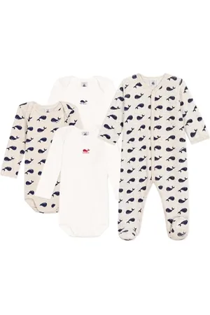 Petit Bateau A0CZG Dors Bien et Bodies, , 12 Mois (Lot de 4) Mixte bébé