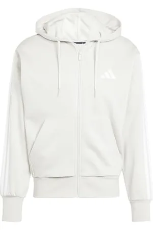 adidas Homme Essential Three Stripes Fleece Zipper Hoodie, , M