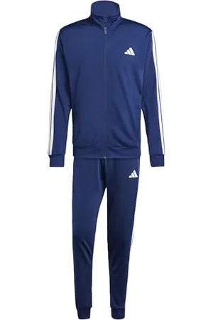 adidas Survêtement de sport basique 3 bandes pour homme, bleu foncé, taille XXL