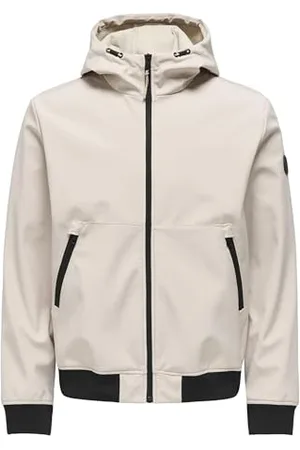 Only & Sons Onsbowie Bomber OTW Softshell Veste, Doublure argentée, L Homme