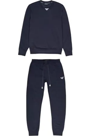 Emporio Armani Iconic Terry Loungewear Tracksuit Survêtement, , XXL pour des Hommes