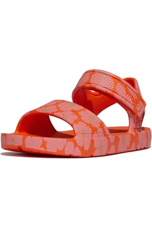 FitFlop Mixte Enfant Iqushion Kids Toddler Poppy-Print Erg B/S Sandals, , 25 EU