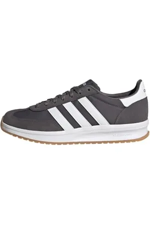 adidas Homme Run 70S 2.0 Shoes Chaussures, Grey Strata/Cloud White/Gum, 42 EU