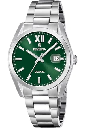Festina Montre pour Homme F20707/8 Classics Boîtier en Acier Inoxydable Gris Bracelet en Acier Inoxydable Gris