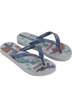 Ipanema TEMAS XV Kids Flip-Flop, Grey/Blue/Green, 37 EU